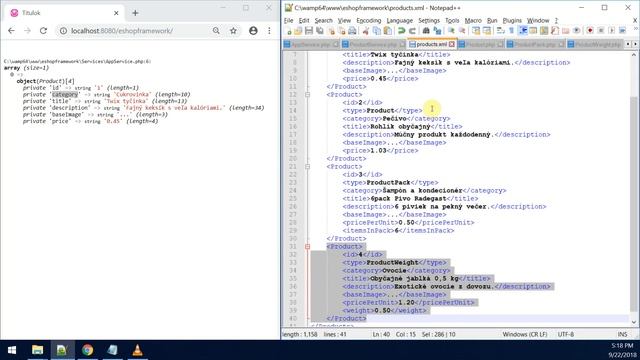 PHP/OOP - 21. Vytvárame framework OOP - PHP - vytiahnutie produktov a kategórii z Product service смотреть онлайн