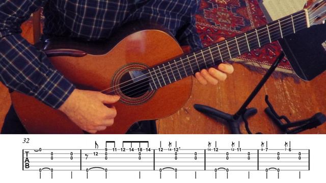Gnossienne No. 1- ERIK Satie (Guitar Tab) смотреть онлайн