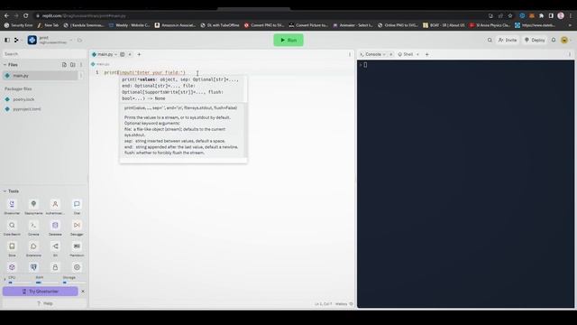PRINT() & INPUT() FUNCTION | Python For Mechanical Engineers | Video-4 | Tamil смотреть онлайн