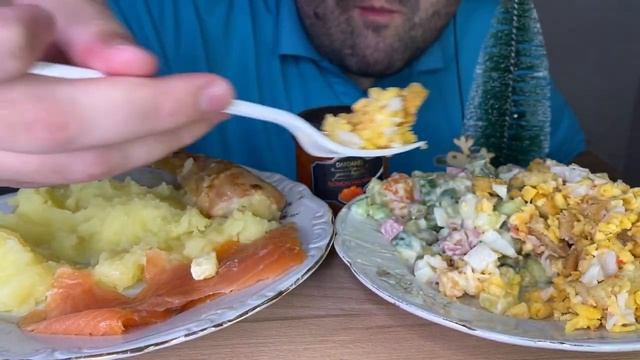 ASMR RUSSIAN FOOD | HAPPY NEW YEAR 2023 MUKBANG (EATING SOUNDS)