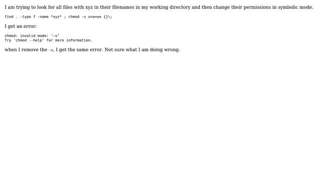 Unix & Linux: invalid mode chmod command смотреть онлайн