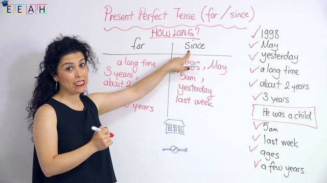 Pre-intermediate English #4: Present Perfect Tense "for/since" | Easy English at Home смотреть онлайн