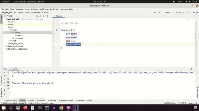 kotlin var and val :- Kotlin fundamentals - part 3 смотреть онлайн