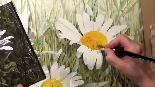 How to paint realistic stunning flowers - Watercolor DVD and Video Online Lessons смотреть онлайн