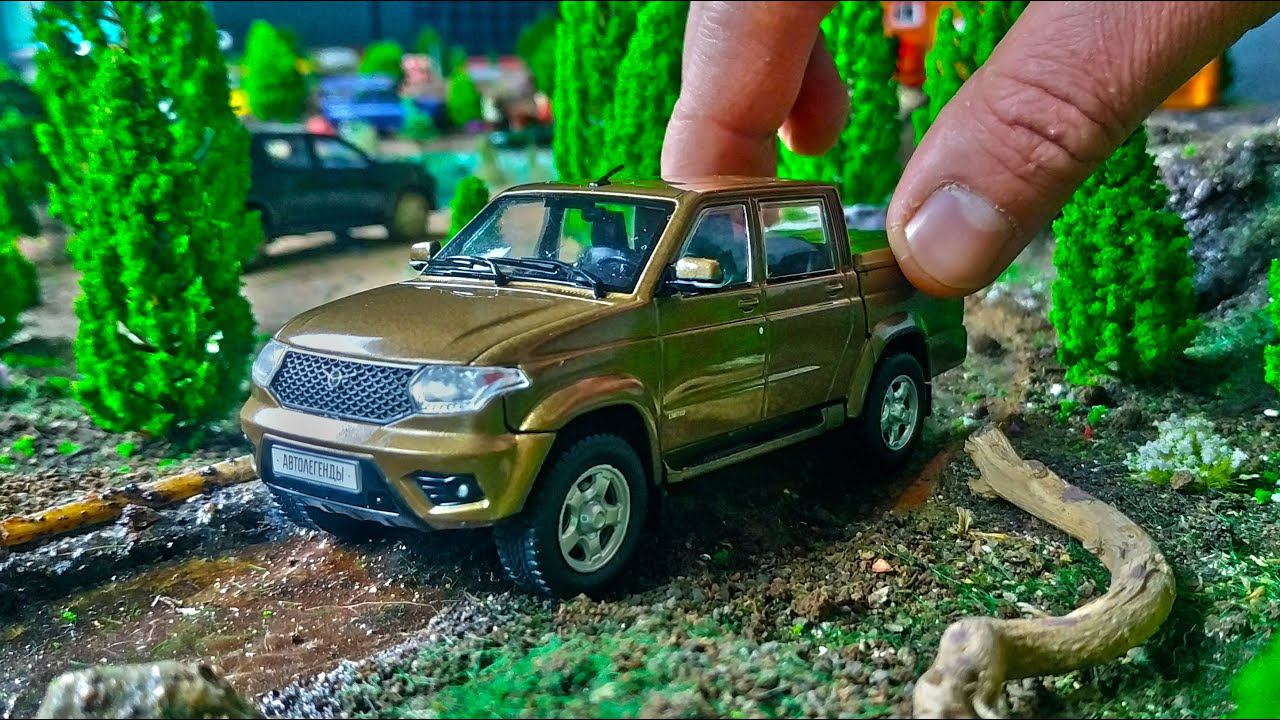 Моделька УАЗ ПИКАП Автолегенды новая эпоха №3. Про машинки.
