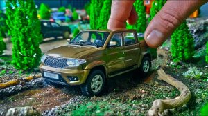 Моделька УАЗ ПИКАП Автолегенды новая эпоха №3. Про машинки.