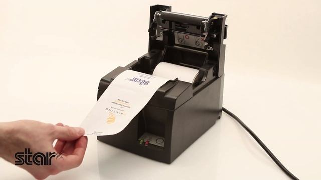 Loading paper into a Star Micronics thermal printer смотреть онлайн