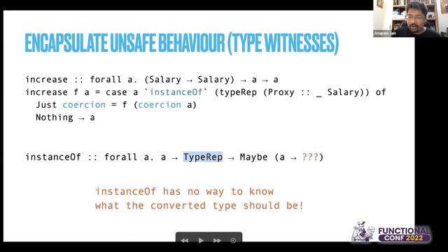Type reification with PureScript by Anupam Jain #FnConf 2022 смотреть онлайн