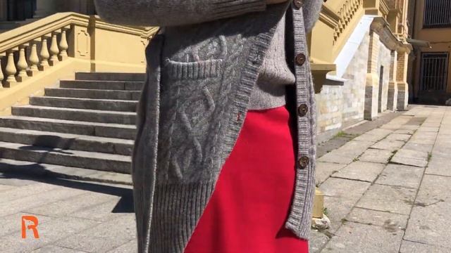 Серый кардиган на пуговицах смотреть онлайн