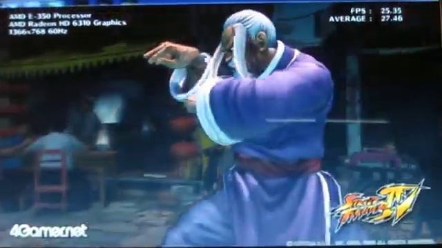 Streetfighter IV Game test on Notebook VVIKOO Zacate E350 Ecomani. смотреть онлайн