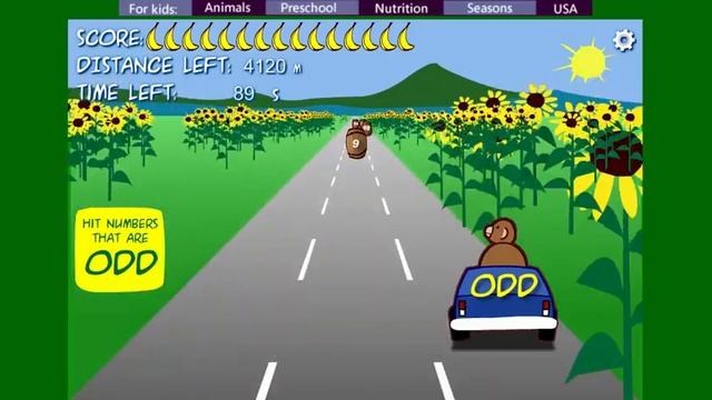 Monkey Drive Math Game - Odd/Even Numbers - Gameplay - Sheppard Software смотреть онлайн