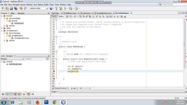 Factorial Program Using Loop In Java смотреть онлайн