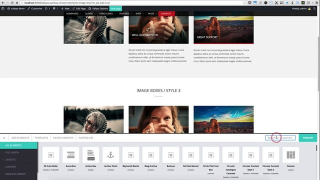 Image Box (Page Builder Element in Kallyas WordPress theme v4.0 ) смотреть онлайн