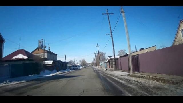Усть-Каменогорск едем через посёлок Красина улица Пушкина смотреть онлайн