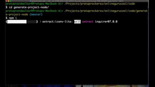 Generate your own project boilerplate with CMD / Terminal with help of NodeJS смотреть онлайн