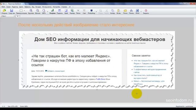 FastStone Capture: эффект рваные края для картинки смотреть онлайн