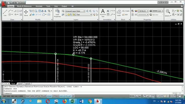 Draw Long section or Vertical profile from Excel to AutoCAD смотреть онлайн
