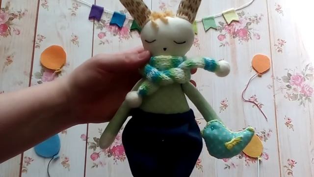 Текстильная игрушка. Зайка побегайка:) смотреть онлайн