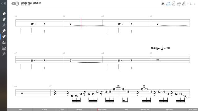 The Raconteurs - Salute Your Solution (BASS TAB PLAY ALONG) смотреть онлайн