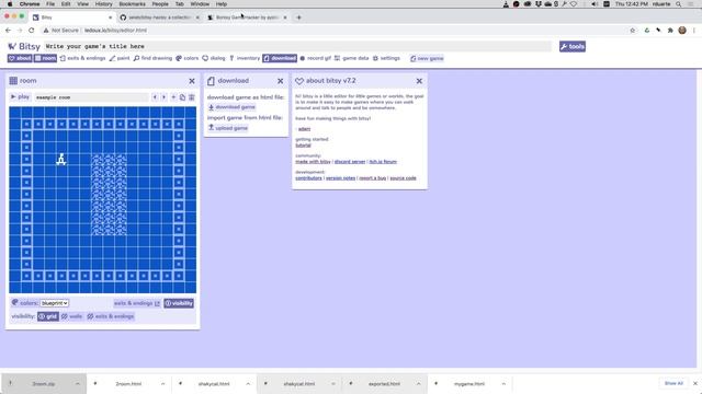 Advanced Bitsy 7 of 9: Adding hacks with Borksy смотреть онлайн