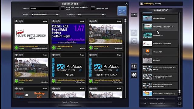 ETS2 1.47 FIRST COMBO 24 MAPS смотреть онлайн