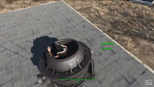 Fallout 4 Contraptions DLC - Launching Yourself & Companions Out of Junk Mortar (How to) смотреть онлайн