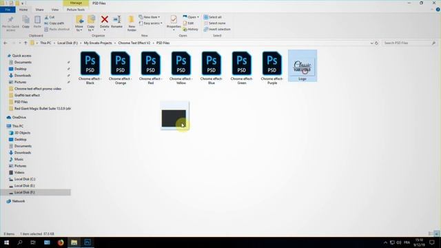 Chrome text effect | Photoshop Template смотреть онлайн