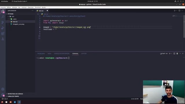 Convertendo imagens em texto com Python e Tesseract смотреть онлайн