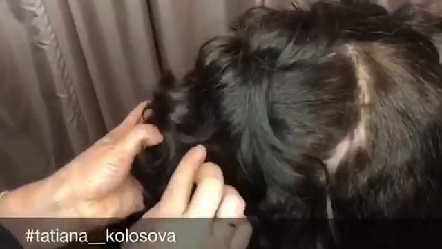 Cредний пучок на основе валика от стилиста Татьяны Колосовой www.tatyanakolosova.ru смотреть онлайн