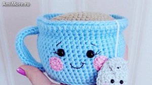 Амигуруми: схема Чашечка. Игрушки вязаные крючком - Free crochet patterns.