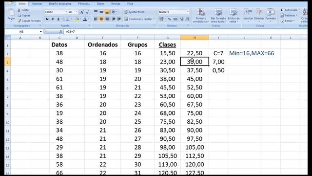 Sturges Excel: Tabla de Frecuencias Clases Datos Agrupados смотреть онлайн