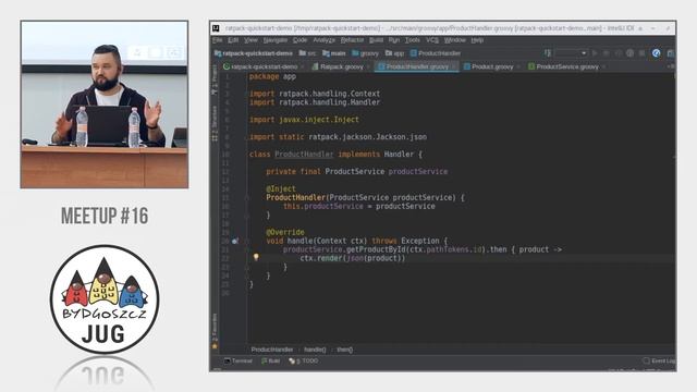 [Bydgoszcz JUG - meetup #16] Szymon Stępniak - Ratpack, praktyczne wprowadzenie смотреть онлайн