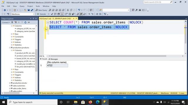 SQL - Installing BikeStores DB смотреть онлайн