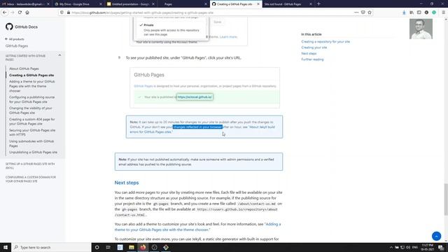 49. Creating Github pages in the Github Repository. Create User website and project sites - GIT смотреть онлайн