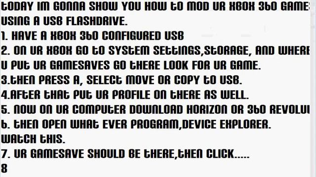 How To Mod Xbox 360 Game Saves using a USB смотреть онлайн