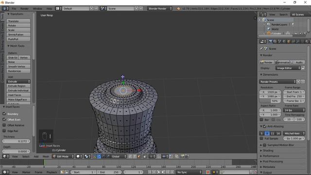 Modelling Queen of Chess Board Game in Blender смотреть онлайн