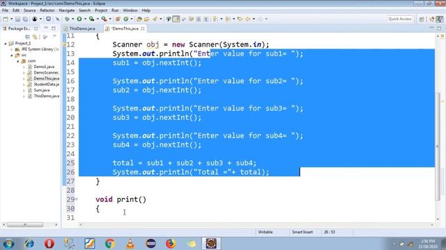 Call Current Function Using 'this' Keyword In Java... смотреть онлайн