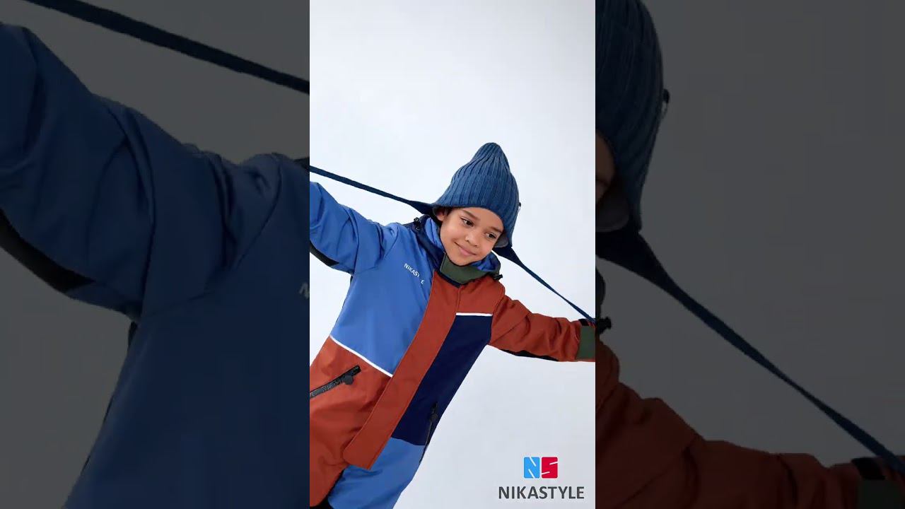 NikaStyle, зимний комбинезон 8з2123 джинсовый/кэмел смотреть онлайн