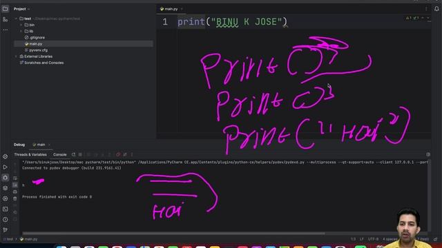Printing to Console in Python | Chapter-5 | Malayalam Python Tutorial смотреть онлайн