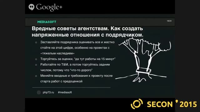 SECON'2015. "Субподряд на PHP", Сергей Шитиков смотреть онлайн