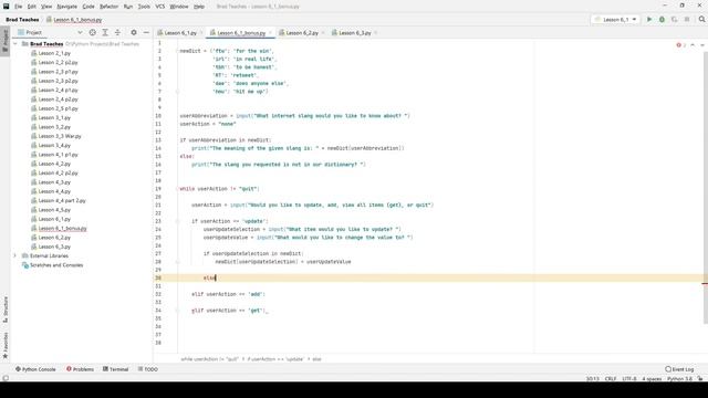 Python Lesson 6.1: Lab - Dictionaries (BONUS) смотреть онлайн