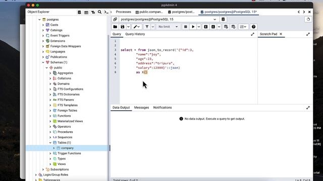 Insert and save json object data value directly to table POSTGRESQL смотреть онлайн