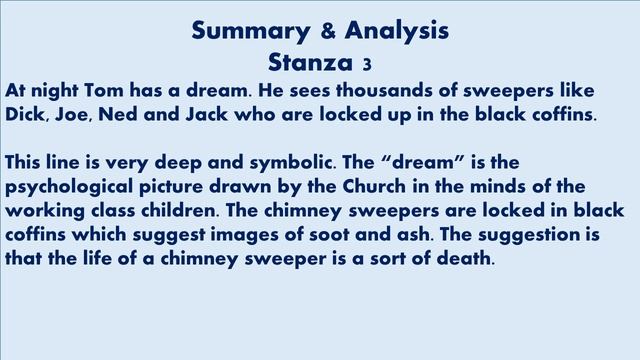 Summary and Analysis of the Poem The Chimney Sweeper By William Blake смотреть онлайн