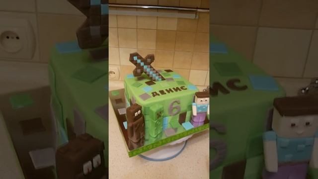 Торт ''Майнкрафт'' Minecraft смотреть онлайн
