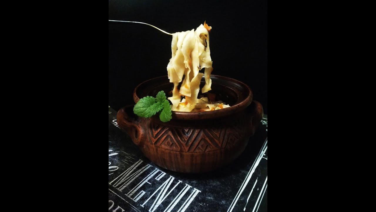 Постная лапша, очень вкусная!