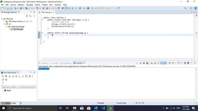 Write a function to reverse string in Java смотреть онлайн