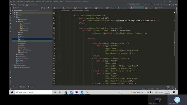 Form Validation with Formik and Yup in React in Hindi смотреть онлайн