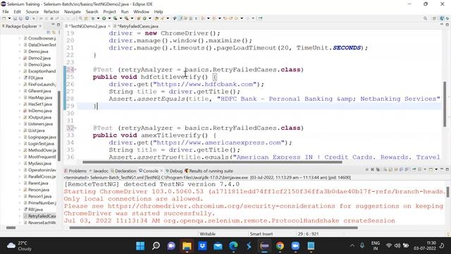 #7.How to Execute failed test cases in Selenium using IRetryAnalyzer смотреть онлайн
