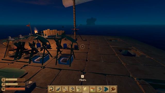 ПРИЕМНИК, АНТЕННА И БАТАРЕЙКА. НЫРЯЕМ И ПЛАВИМ СЛИТКИ - Raft #14 смотреть онлайн