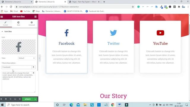 HOW TO CREATE ABOUT US PAGE USING ELEMENTOR | WORDPRESS TUTORIAL HINDI смотреть онлайн